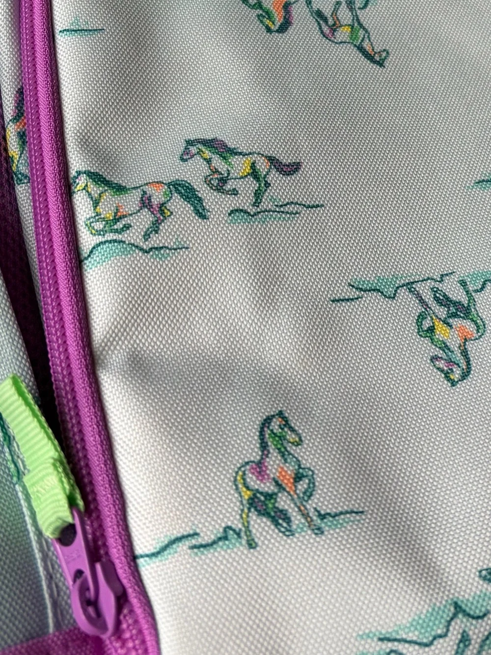 Purple & Blue Horses Design Backpack | Brand New | Cat & Jack